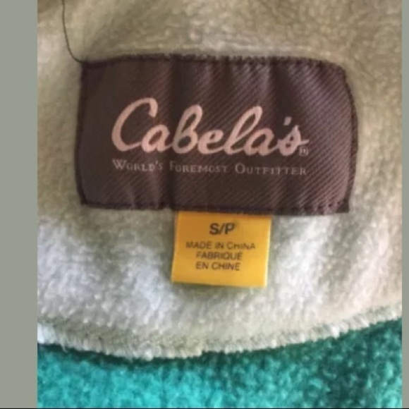 Cabelas Green Fleece ZIP Jacket - Picture 7 of 7